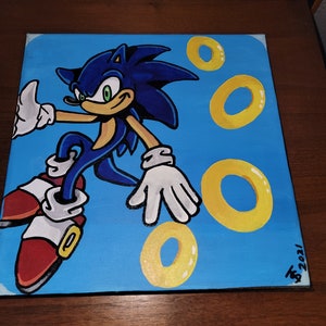 Sonic the Hedgehog, an art canvas by Retro Game Art - INPRNT