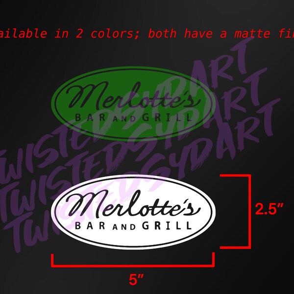 True Blood Merlotte's Bar and Grill Vinyl Decal