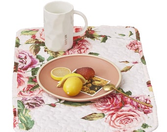 Details about   S4Sassy Oriental Lily & Rose Floral Placemats With Napkins Table Decor-FL-555E 