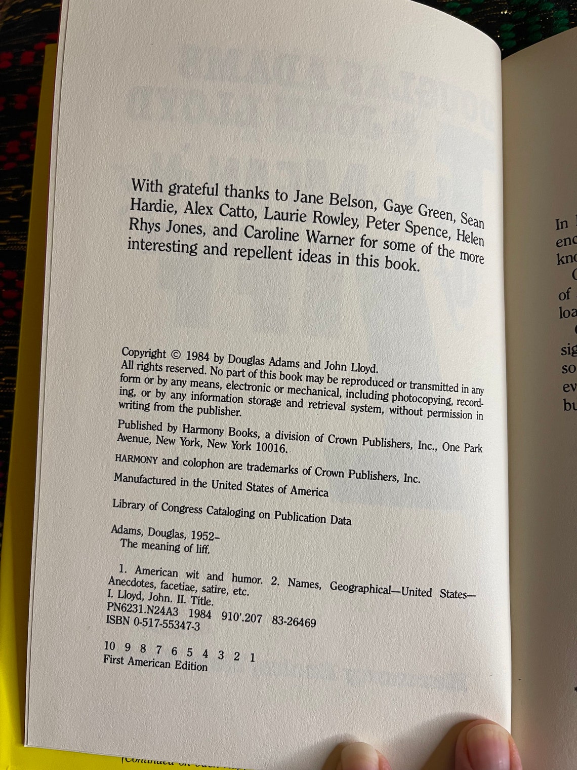 Book The Meaning of Liff Etsy