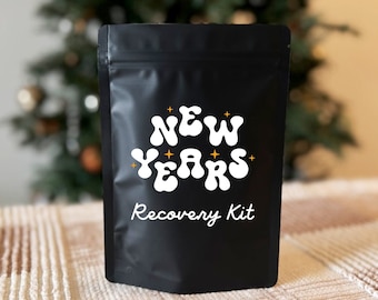 New Years Eve Party Favors, Holiday Party Kits, Holiday Hangover Kits, Adult Party Favors, NYE Party Supplies, Hangover Recovery Kit