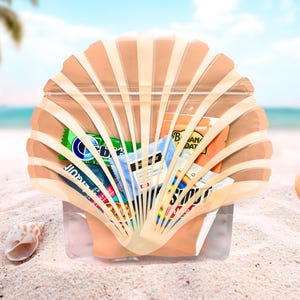 Bachelorette Hangover Kit: Seashell Beach Party Favor Bag