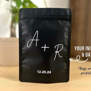 Custom Initials Hangover Kit: Bachelorette Party Favor Bag