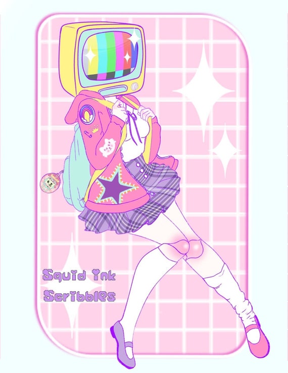 Akila the Robo-girl Print - Etsy Israel Akila the Robo-girl Print - Etsy Israel