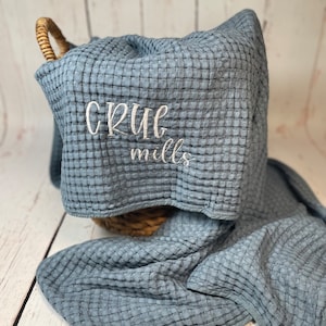 Embroidered baby blanket