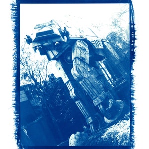 AT-AT - Cyanotype Print