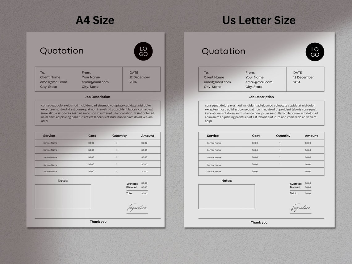 Editable Quotation Template Canva Quotation Quote Form Small Business