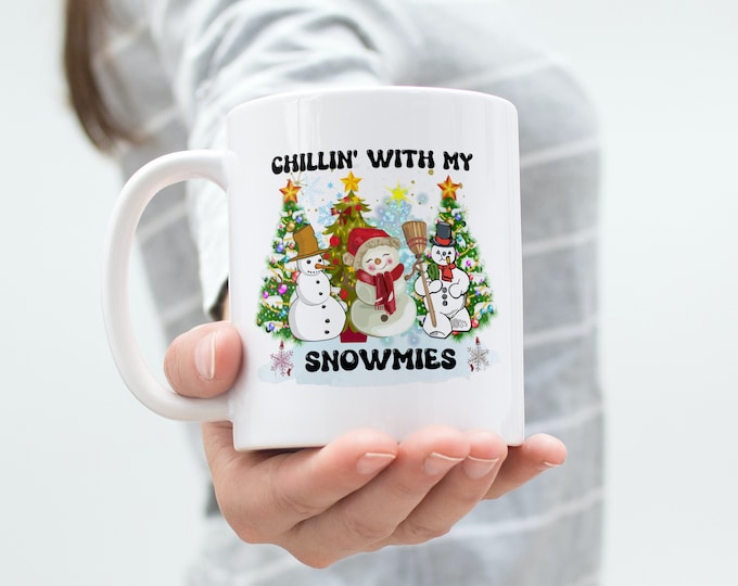Featured listing image: Christmas Snowman Coffee Mug