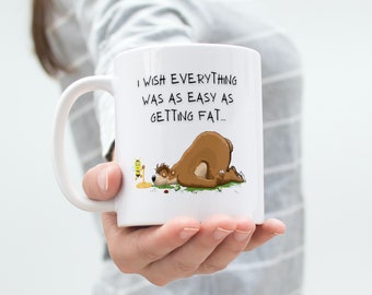 Funny Bear Coffee Mug | Sarcastic Animal Ceramic Mug