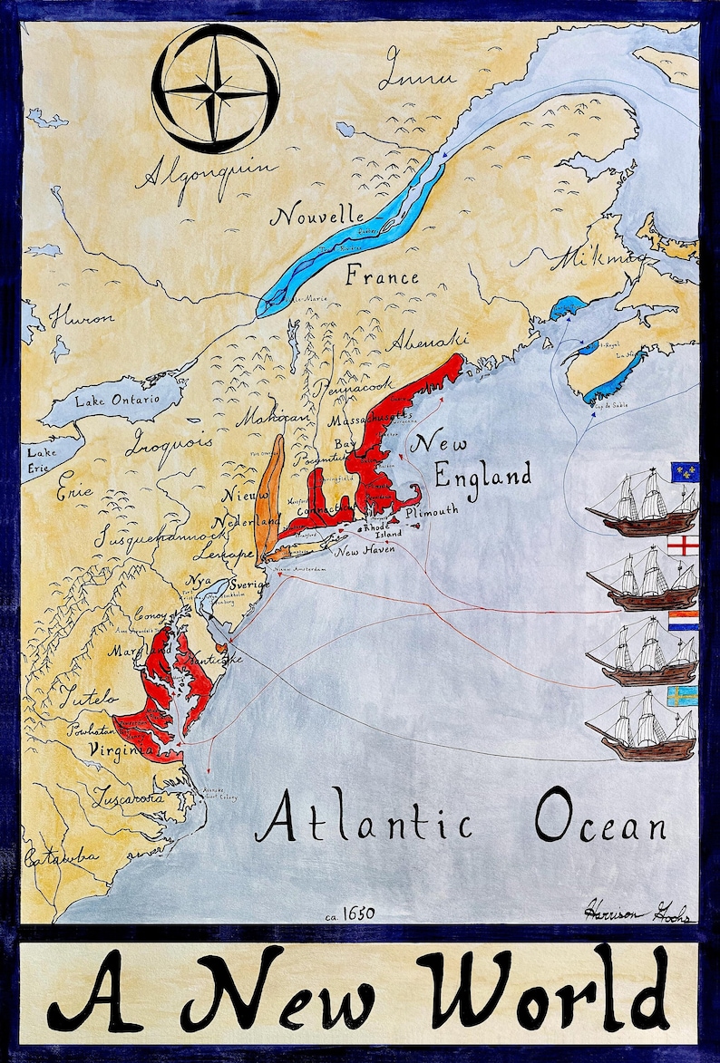 buy-a-new-world-map-early-colonization-map-of-north-america-1650-online
