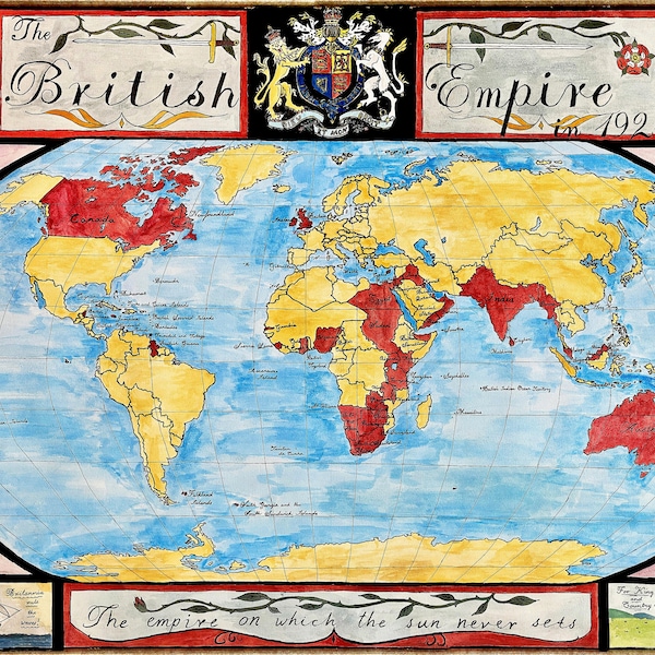 Map of the British Empire 1921