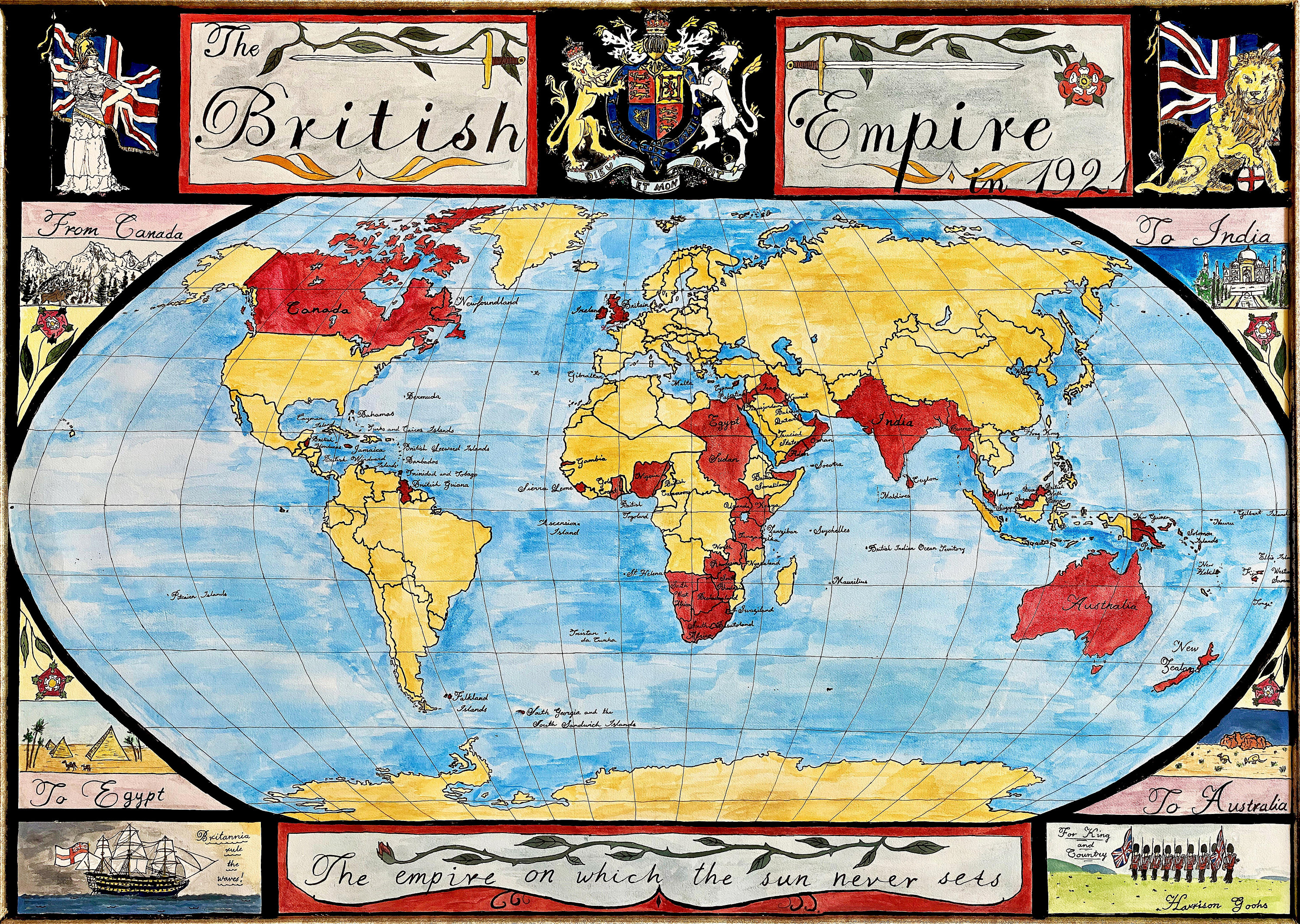 Map of the British Empire 1921 - Etsy Canada Map of the British Empire 1921 - Etsy Canada
