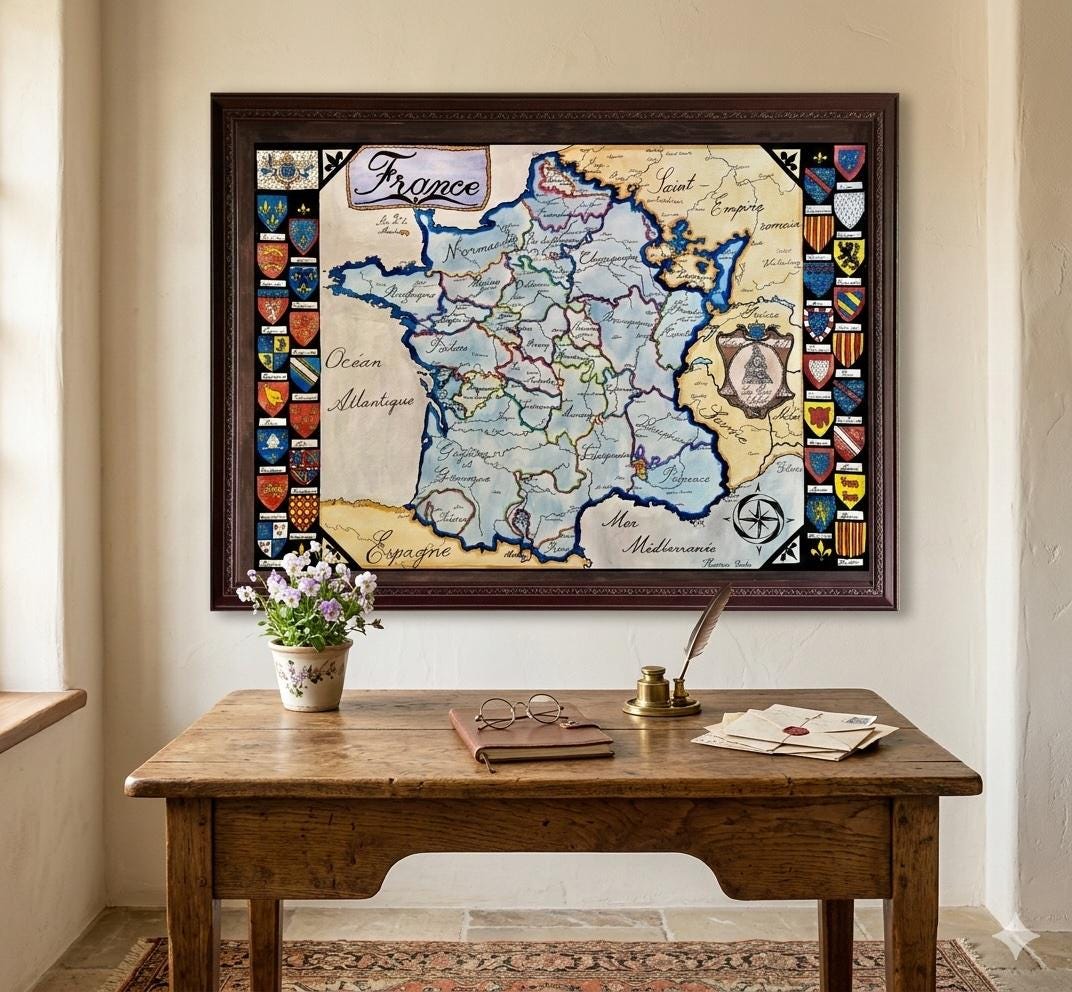 アンシャン・レジーム時代のフランス地図、ルイ14世時代のフランス