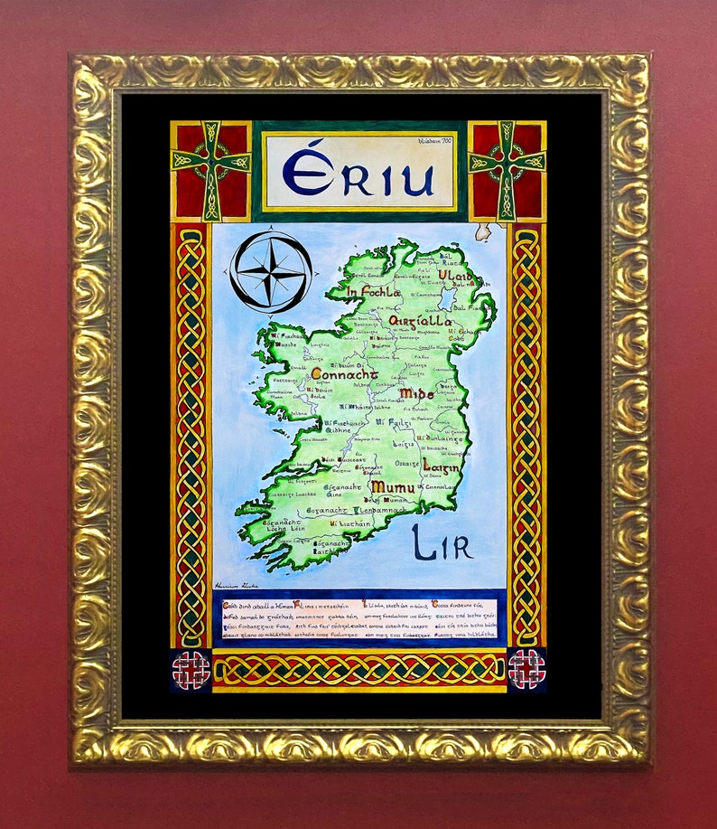 Map of Medieval Ireland - Etsy