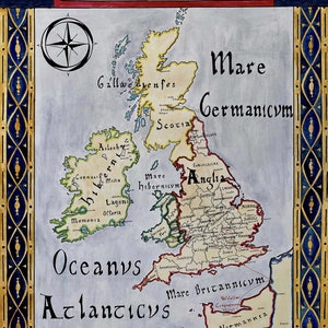 Normannen England 1066; Wilhelm der Eroberer Landkarte
