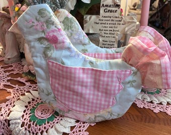 Ruffle tail chicken potholders (set of 2)