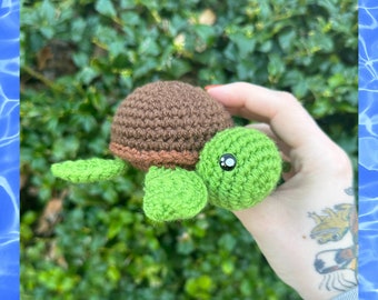 Turtle Plush Made to Order | Handmade Crochet Turtle Plushie | Handmade Stuffed Turtle Amigurumi | Amigurumi Turtle | Cute Turtle Gift