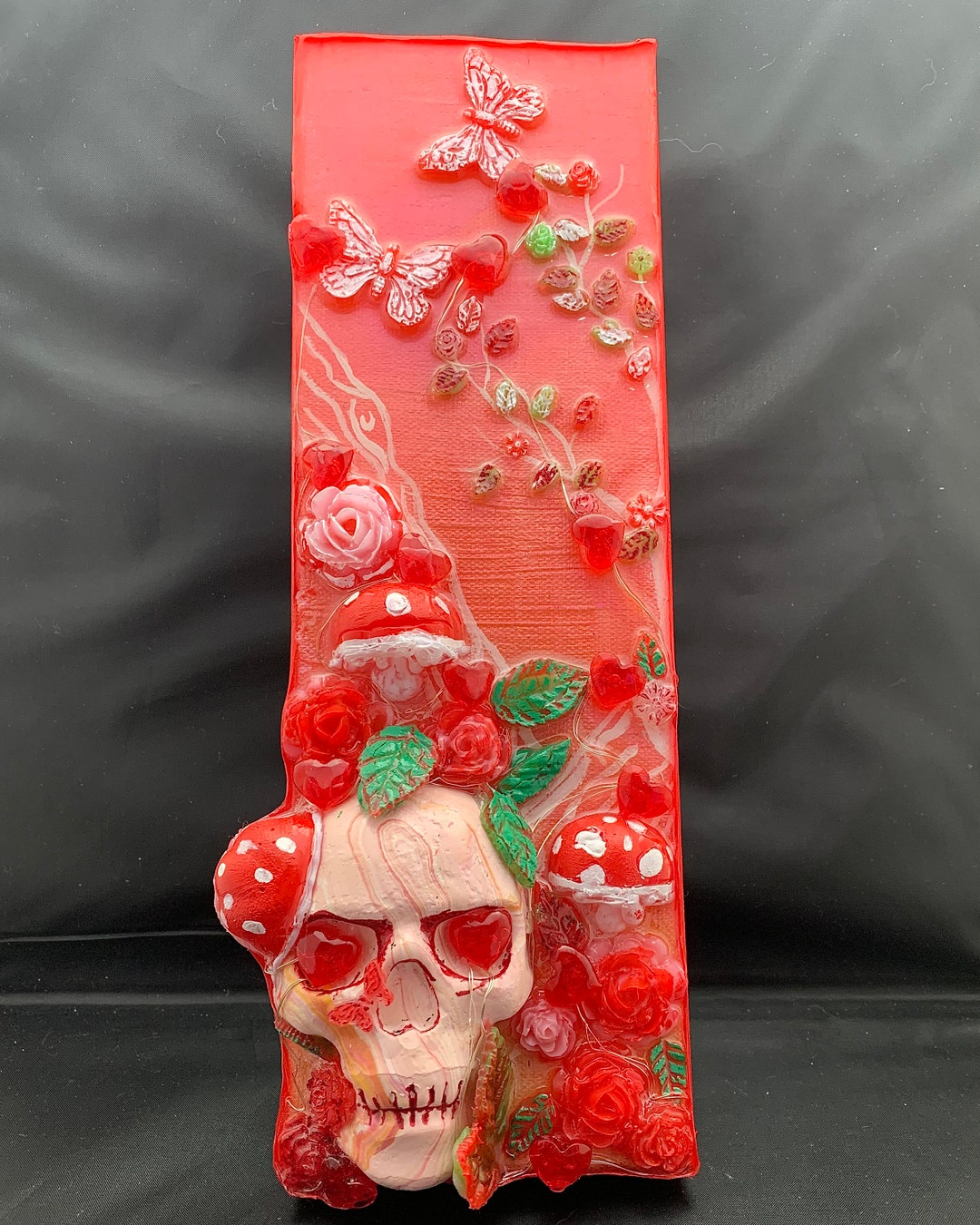 Skull and Nature LED Fairy Lights Halloween Goth Decor Etsy