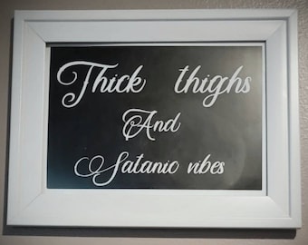 Thick thighs satanic vibes