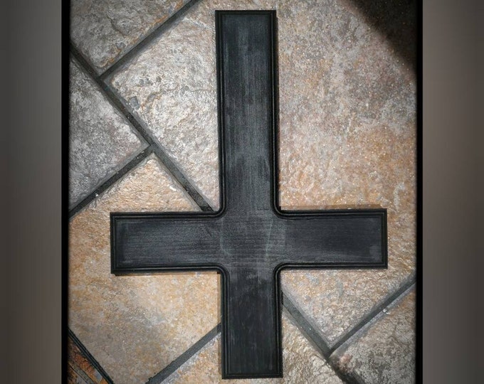 Black Inverted Cross - Etsy