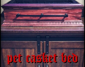 Casket pet bed