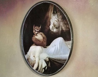 The nightmare painting plaque