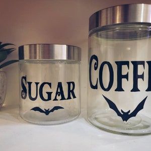 Coffee sugar canisters