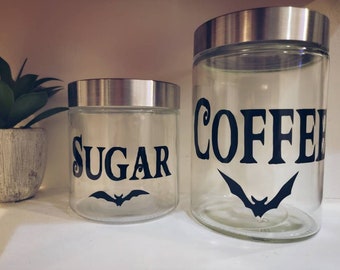 Coffee sugar canisters