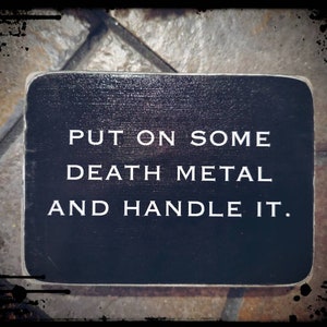 Death metal box sign