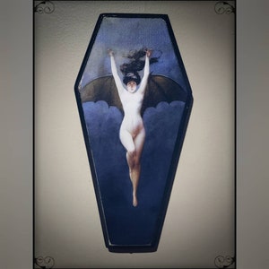 Coffin wall plaque