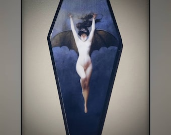 Coffin wall plaque