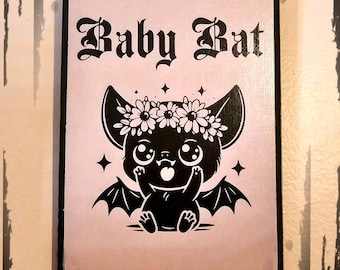 baby bat wall plaque