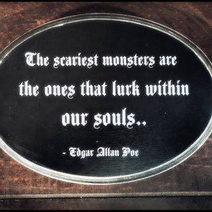 Scariest monsters wall plaque