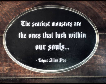 Scariest monsters wall plaque