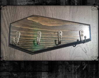 10 inch coffin key rack