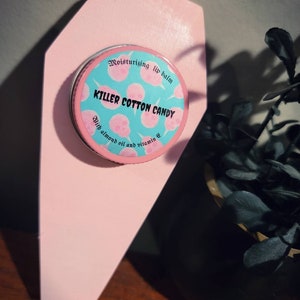 Horror lip balm overnight mask killer cotton candy flavor