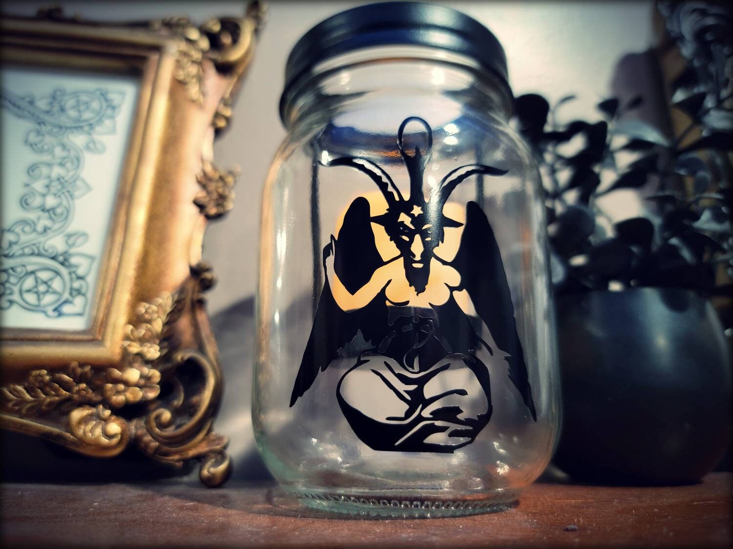 Mason Jar with Lid - SKULL Themed - 16 ounce – Bar Supplies