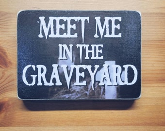Wood box sign