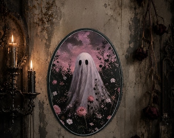 Ghost in the field wall plaque