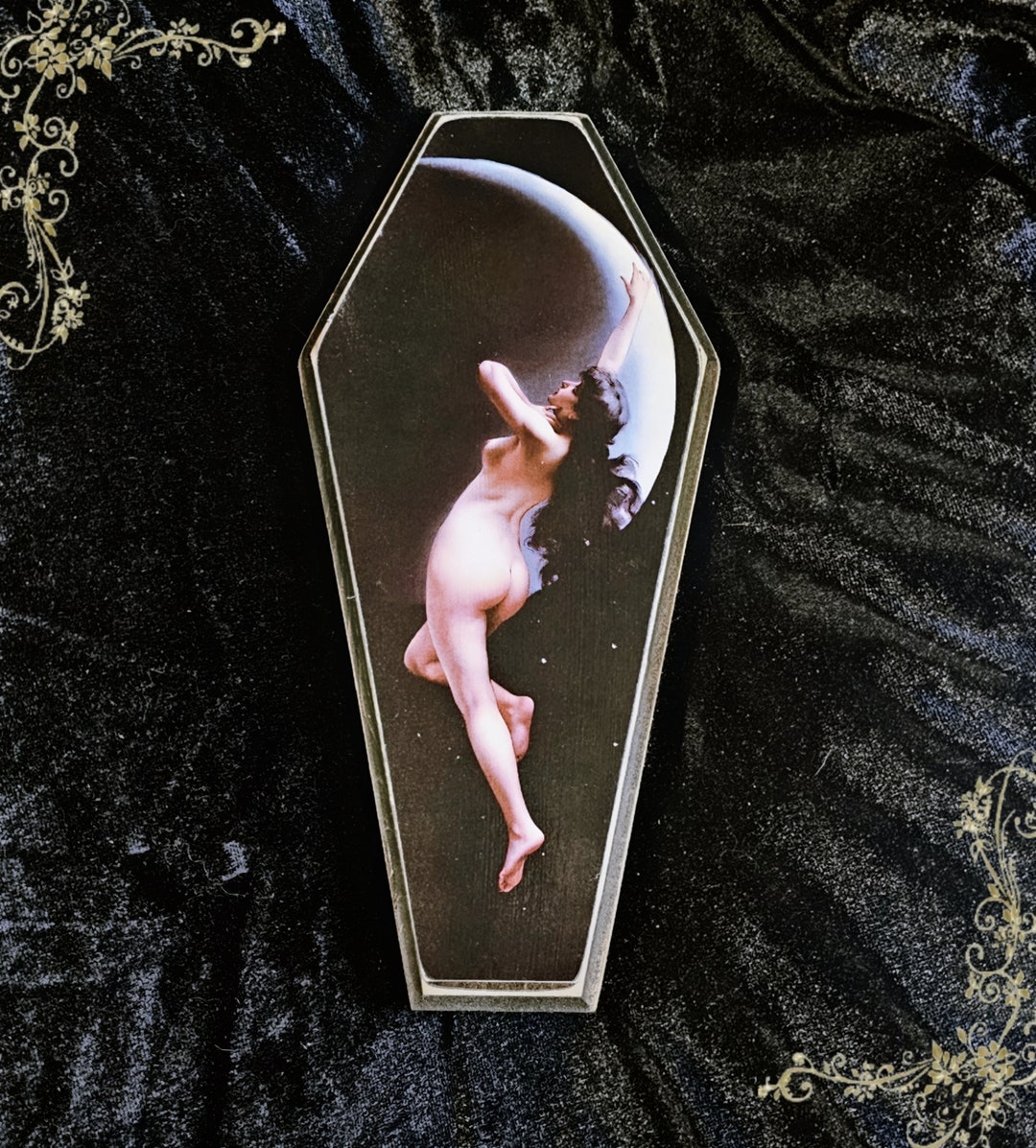 Coffin wall plaque ( moon nymph)