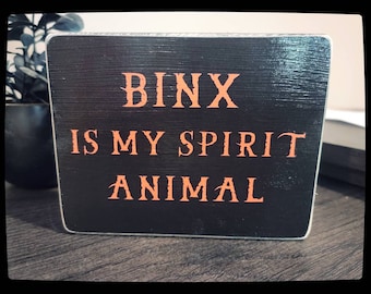 Spirit animal box sign