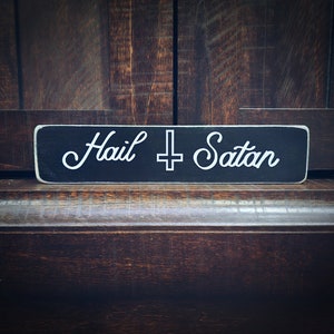 Hail satan box sign