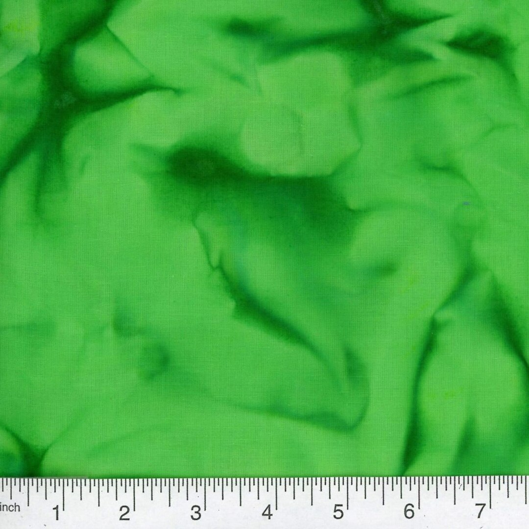 Green Tie Dye Fabric by the Yard Etsy