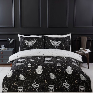 Black Bedding Etsy UK