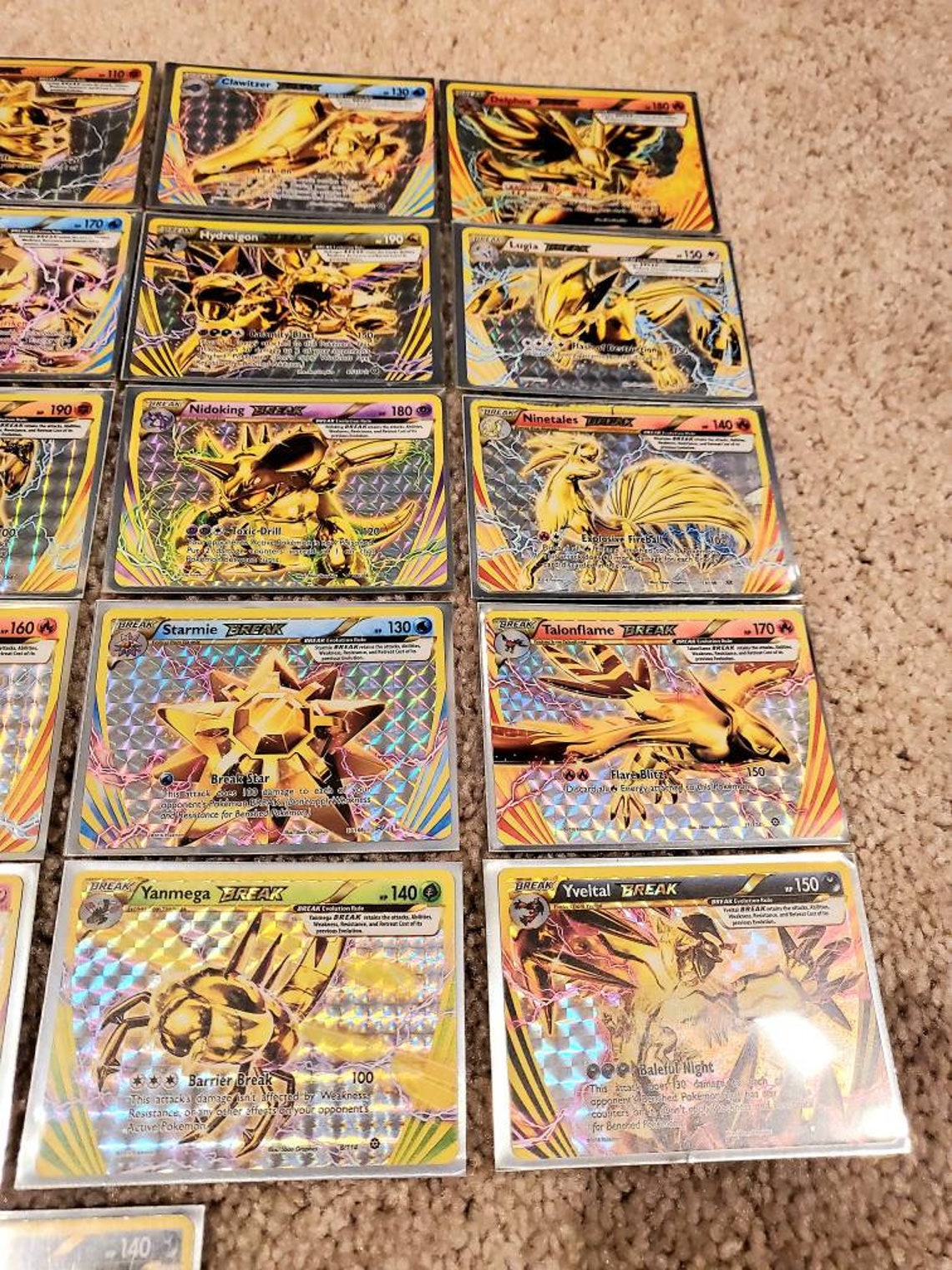 21pc Rare Pokemon Break Cards Etsy