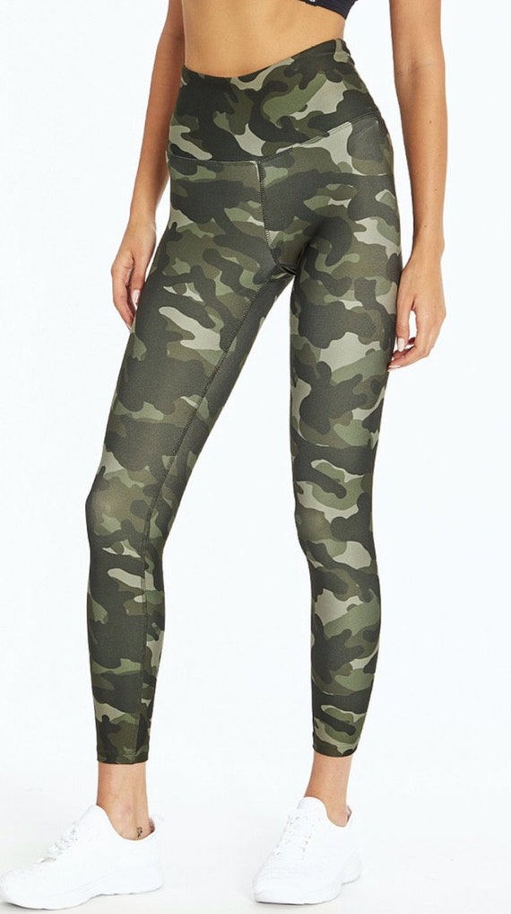 DARK GREEN CAMO Leggings | Etsy