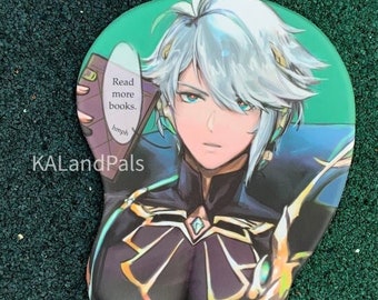 Alhaitham "read books" ergonomic mousepad