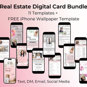 Pacote de cartões de marketing digital imobiliário, texto do corretor de imóveis, e-mail, DM, postagens em mídias sociais. Modelos de agente Canva, agricultura e geração de leads