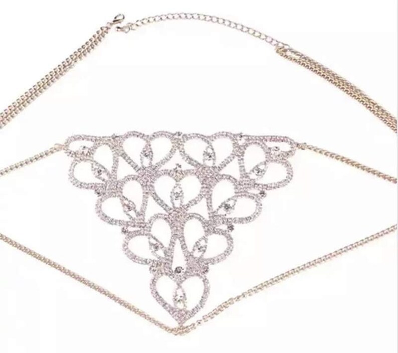 Heart Candy Panty Jewelry My Exotic Treasure Body Chain Set Etsy