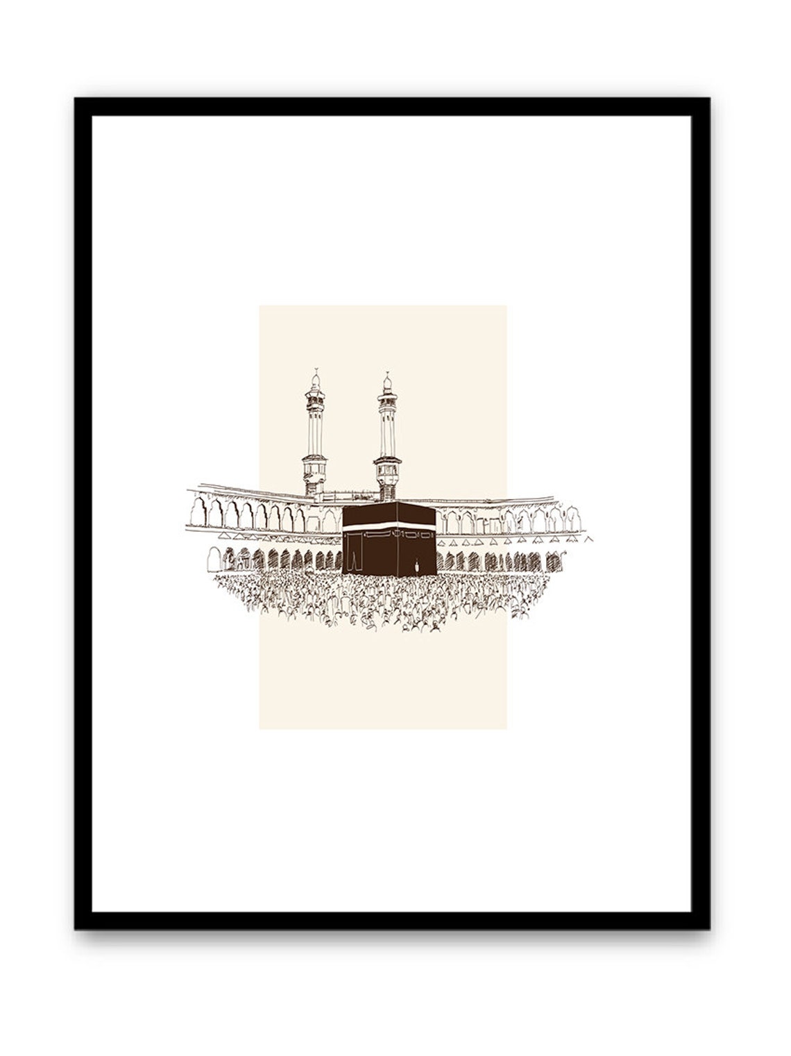 Masjid ul Haram Islamic Wall Art Islamic Home Décor Etsy